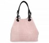 GEANȚĂ DIN PIELE shopper bag Vittoria Gotti roz de pudră V80047
